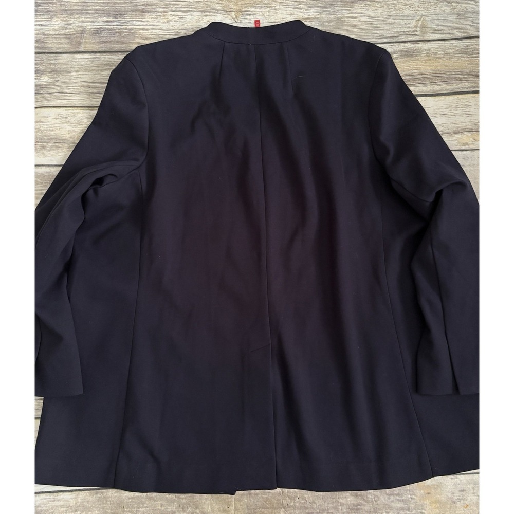 Spanx The Perfect Collarless Blazer Navy One Button Ponte Knit 2X - Picture 5 of 8
